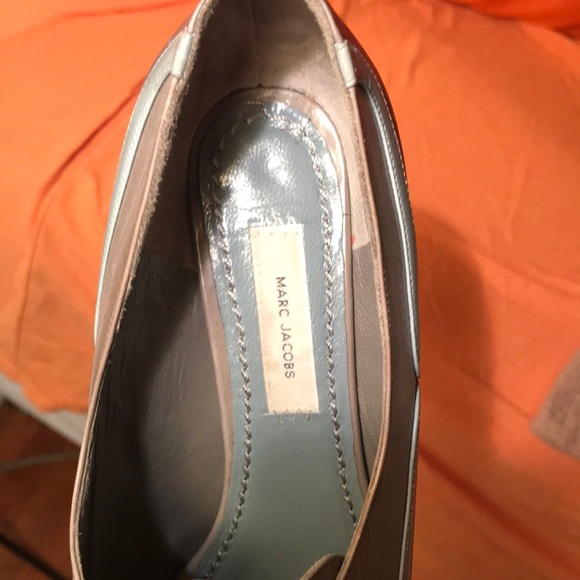 Authentic Marc Jacobs leather captoe tie-up - Picture 7 of 8